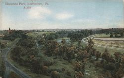 View of Elmwood Park Postcard