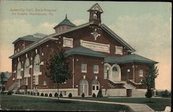Assembly Hall, State Hospital for Insane Postcard