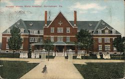 Nurses' Home, State Hospital Postcard