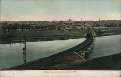 Birds-Eye View of Town Postcard