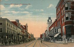 View on Main Street Norristown, PA Postcard Postcard 