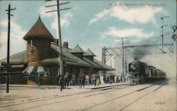 P. & R. Station Postcard