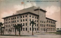 Municipal Building and Auditorium Galveston, TX Postcard Postcard Postcard