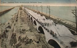 Causeway Under Reconstruction Postcard