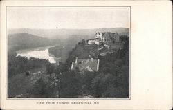 View from Tower Hahatonka, MO Postcard Postcard Postcard