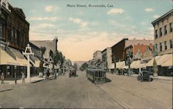 Main Street Riverside, CA Postcard Postcard Postcard