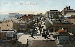 Street of a Thousand Lights Long Beach, CA Postcard Postcard Postcard