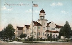 The High School Long Beach, CA Postcard Postcard Postcard