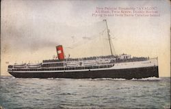 New Palatial Steamship "Avalon" Santa Catalina Island, CA Postcard Postcard Postcard