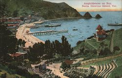 Amphitheater on Bay Santa Catalina Island, CA Postcard Postcard Postcard