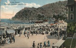 Street Scene, Avalon Santa Catalina Island, CA Postcard Postcard Postcard