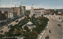 Alamo Plaza Postcard