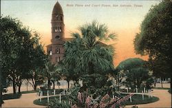 Main Plaza and Court House Postcard