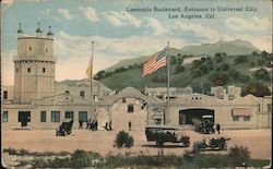 Laemmie Boulevard, Entrance to Universal City Postcard