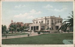 Residence of Mr. John D. Spreckels Postcard