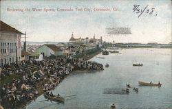 Reviewing the Water Sports, Coronado Tent City California Postcard Postcard Postcard