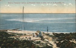 Wireless Telegraph Station on Anastasia Island Postcard