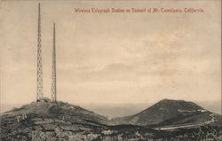 Wireless Telegraph Station on Summit, Mount Tamalpais Postcard