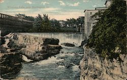 View of Winooski Falls Burlington, VT Postcard Postcard Postcard