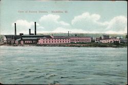 View of Factory District Postcard