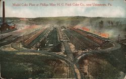 Model Coke Plant At Phillips Mine H.C. Frick Coke Co. Postcard