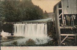 Mill and Dam Postcard