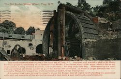 The Old Burden Water Wheel Troy, NY Postcard Postcard Postcard