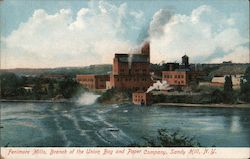 Fenimore Mills, Branch of the Union Bag and Paper Company, Sandy Hill Hudson Falls, NY Postcard Postcard Postcard