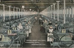 Weave Room, No. 11 Mill, Amoskeag Corp. Postcard