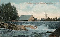 The Dam, Contoocook River Penacook, NH Postcard Postcard Postcard