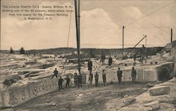 The Lovejoy Granite Co's Quarry Milford, NH Postcard Postcard Postcard