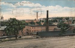 The Bigelow Carpet and Woolen Mills Clinton, MA Postcard Postcard Postcard