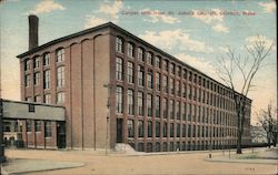 Carpet Mill from St. John's Church Postcard