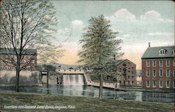 Overflow into Second Level Canal Holyoke, MA Postcard Postcard Postcard