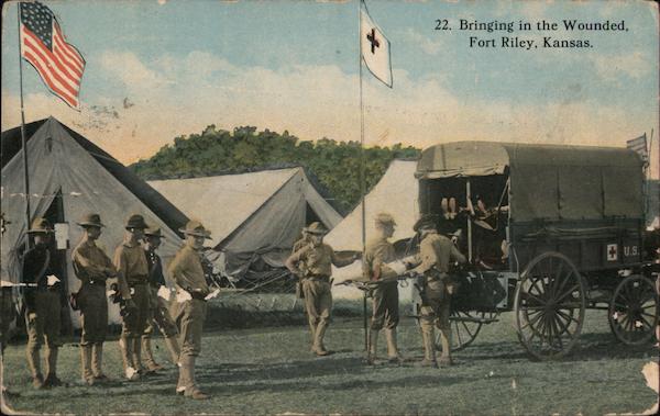 Bringing in the Wounded Fort Riley Kansas