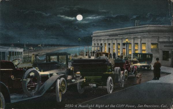A Moonlight Night at the Cliff House San Francisco California