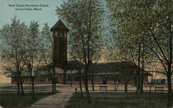 New Great Northern Depot, Great Falls, Mont. Montana