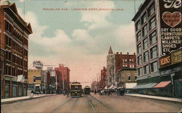 Douglas Ave. Looking West Wichita Kansas
