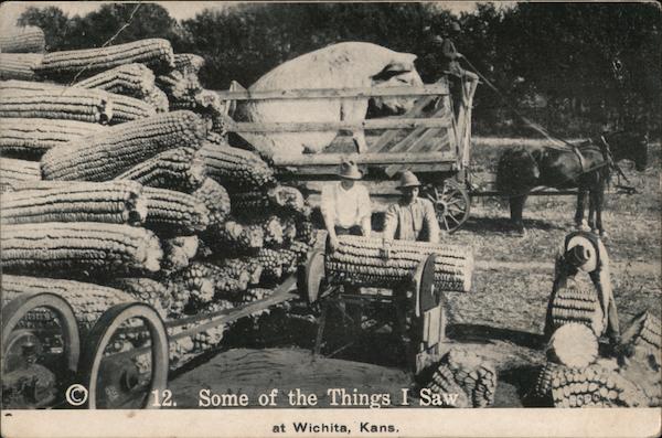 Giant Corn Cobs Some of the Things I Saw at Wichita, Kans Kansas