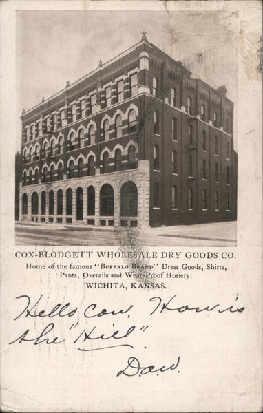 Cox-Blodgett Wholesale Dry Goods Co. Wichita Kansas