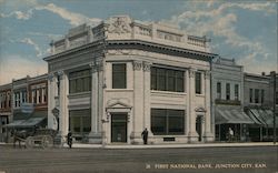 First National Bank Postcard