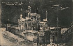 Montreal Carnival of Winter Sport - Ice Palace and Fort Postcard