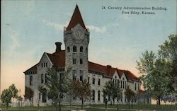 Cavalry Administration Building Postcard