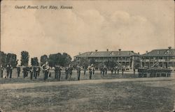 Guard Mount Fort Riley, KS Postcard Postcard Postcard