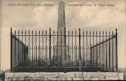 Ogden Monument, Geographical Center of the United States Postcard