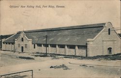 Officers' New Riding Hall Postcard