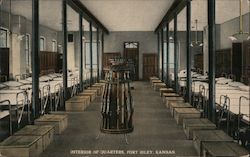 Interior of Quarters Postcard