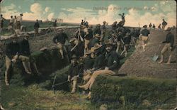 Building a Fort Postcard