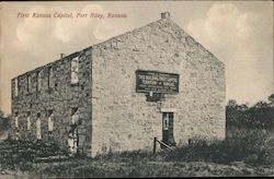 First Kansas Capitol Fort Riley, KS Postcard Postcard Postcard