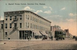 Bartell House Corner, Junction City, Kansas Postcard